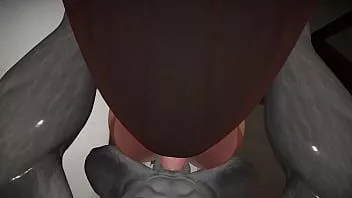 play 调皮的。一只湿漉漉的狼咳嗽着一只偷偷摸摸的狐狸，然后射在狐狸的洞里。