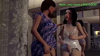 Putar 3d waria ibu membuat hadiah untuk anak tirinya - animasi waria-gay porno