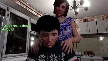 play La calda mamma trans fa un regalo arrapato al suo figliastro - porno gay trans animato in 3D